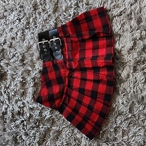 Bongo Y2K Grunge Plaid Skirt